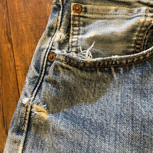 Vintage Levi’s 501 Original Fit Button Fly Jeans Mexico Medium Stonewash - Picture 6 of 16